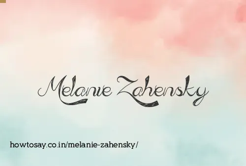 Melanie Zahensky
