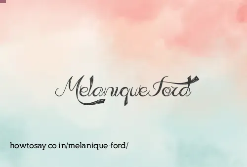 Melanique Ford