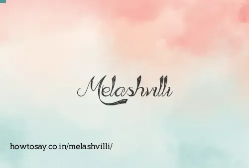 Melashvilli