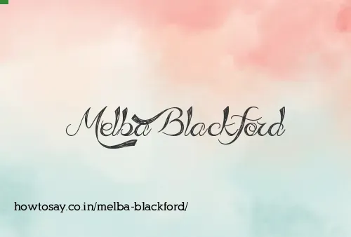 Melba Blackford