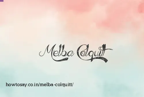 Melba Colquitt