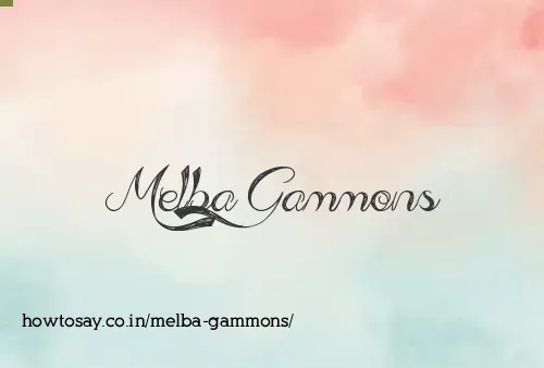 Melba Gammons