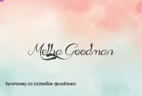 Melba Goodman