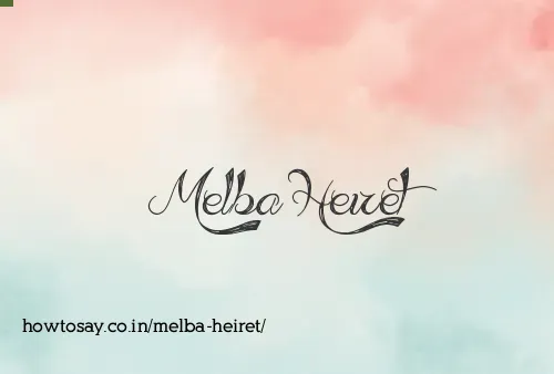 Melba Heiret