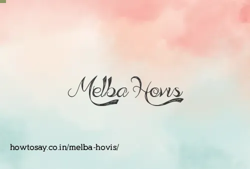 Melba Hovis