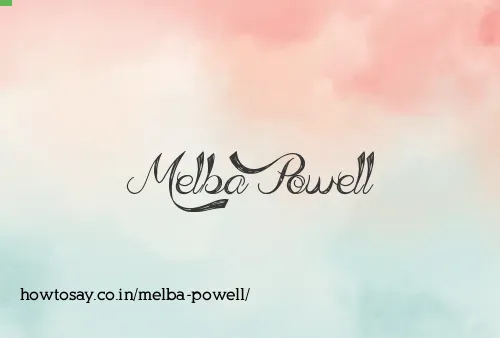 Melba Powell