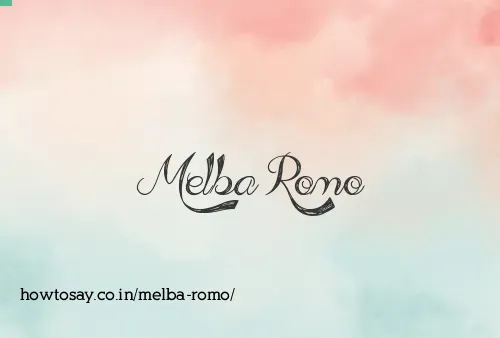 Melba Romo