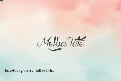 Melba Tate