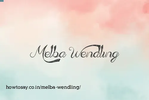 Melba Wendling