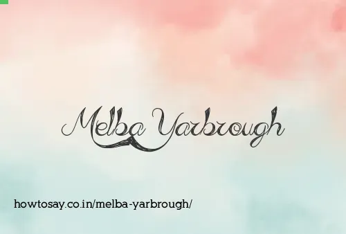 Melba Yarbrough