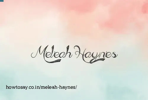 Meleah Haynes