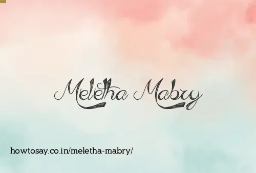 Meletha Mabry