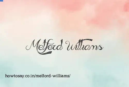 Melford Williams