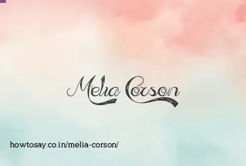 Melia Corson