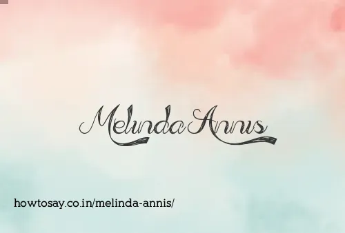 Melinda Annis