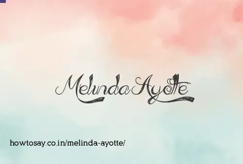 Melinda Ayotte