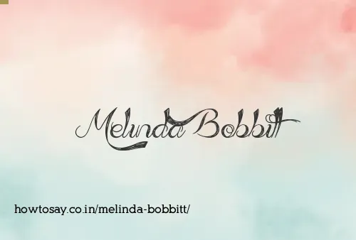 Melinda Bobbitt
