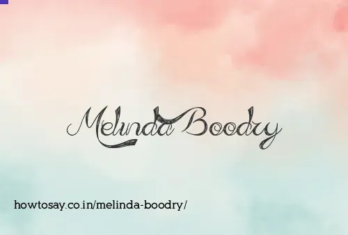 Melinda Boodry