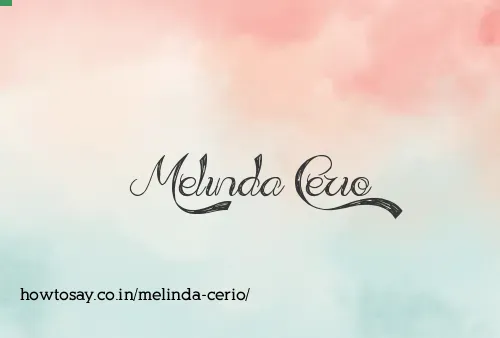 Melinda Cerio