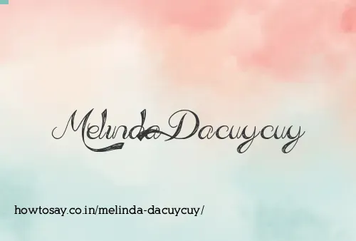 Melinda Dacuycuy