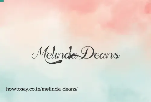 Melinda Deans
