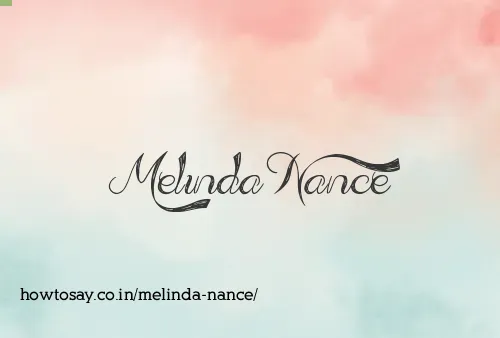 Melinda Nance