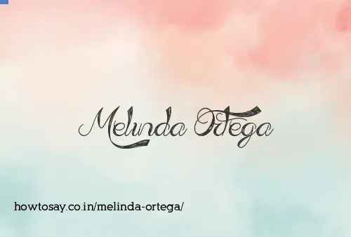 Melinda Ortega