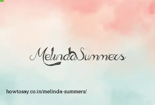 Melinda Summers
