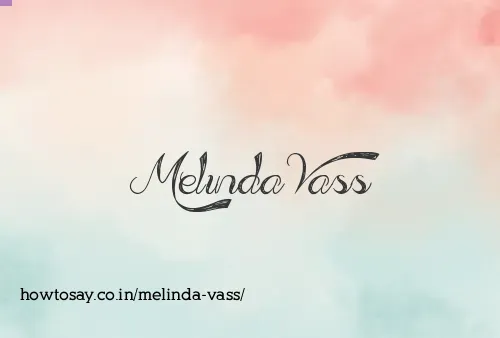 Melinda Vass