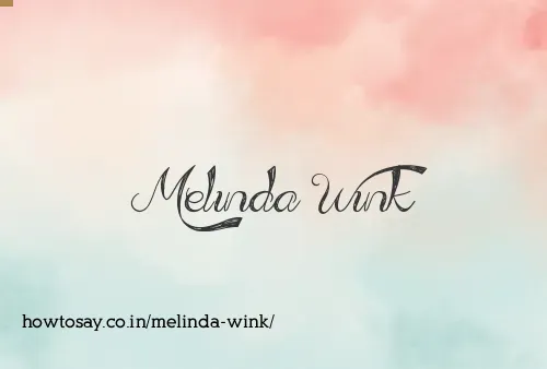 Melinda Wink