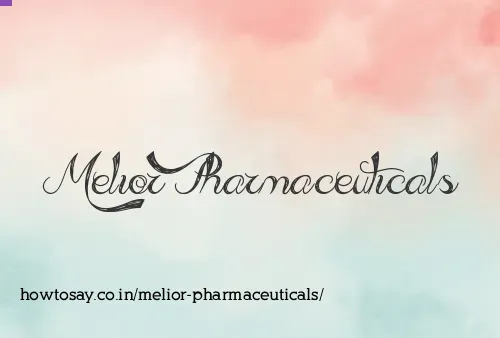 Melior Pharmaceuticals