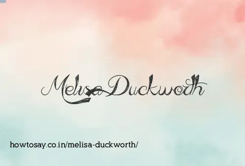 Melisa Duckworth