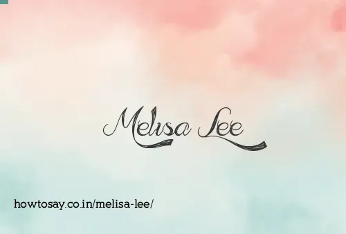 Melisa Lee