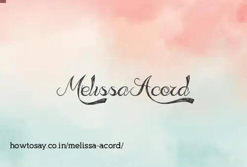 Melissa Acord