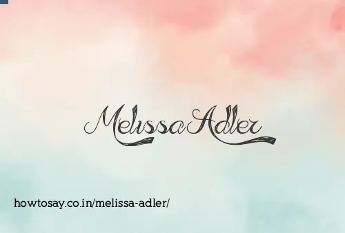Melissa Adler
