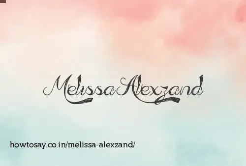 Melissa Alexzand