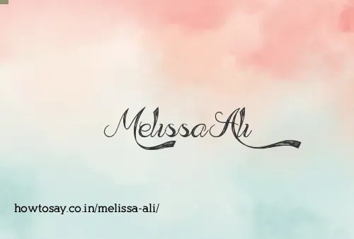 Melissa Ali
