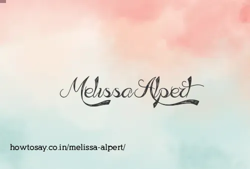 Melissa Alpert