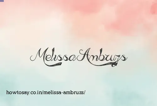 Melissa Ambruzs