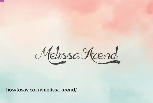 Melissa Arend