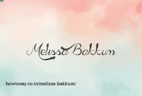 Melissa Bakkum