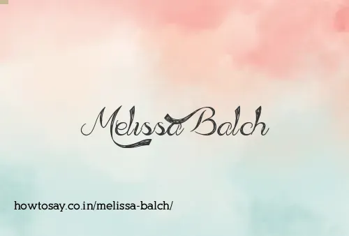 Melissa Balch