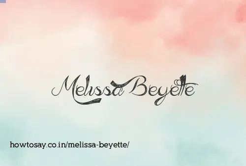 Melissa Beyette