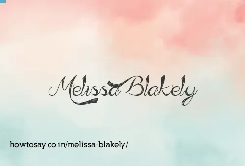 Melissa Blakely