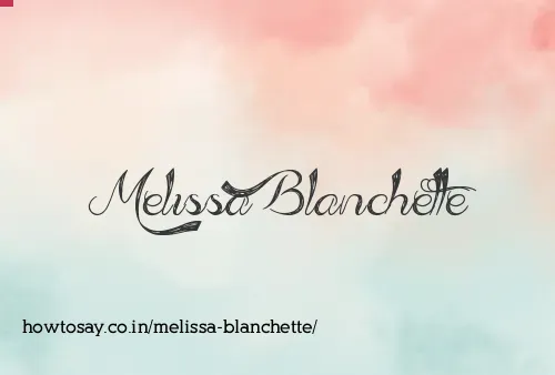 Melissa Blanchette
