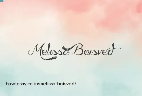 Melissa Boisvert