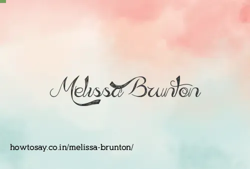 Melissa Brunton