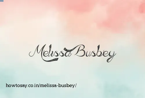 Melissa Busbey