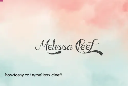 Melissa Cleef