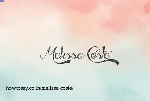 Melissa Coste